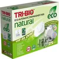 Tri Bio Natural Eco Automatic Dishwasher Tabs 25Pcs 0170 Trauku mazgājamās mašīnas tabletes