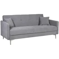 Evelekt Sofa bed Logan with bedding box 199X86Xh90Cm, cover material fabric, color light grey  Dīvāns