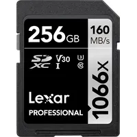 Lexar Pro 1066X Sdxc U3 V30 Uhs-I R160/W120 256Gb Lsd1066256G-Bnnng Atmiņas karte