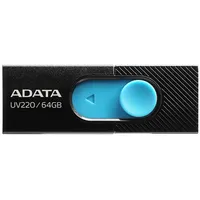 Adata Uv220 Usb flash drive 64 Gb Type-A 2.0 Black, Blue Auv220-64G-Rbkbl atmiņas karte
