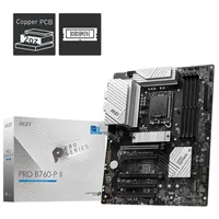 Msi Intel B760 Express Pro B760-P Ii Ddr5 Sata 0, 1, 5, 10 Prob760-Pii Mātesplate