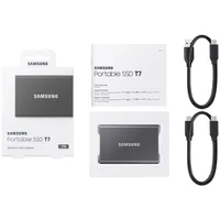 Samsung Portable Ssd T7 1000 Gb Grey Mu-Pc1T0T/Ww Ārējais Hdd disks