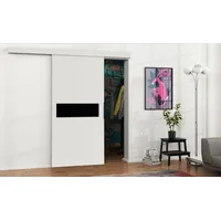 Bīdāmās durvis Malibu M-4 Platums 96 cm, Augstums 205 Izgatavošanas materiāls Lksp, Durvju daudzums 1, Paneļa platums Ar spoguli nē, Krāsa balts