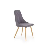 Krēsls K-285 Augstums 85 cm, Platums 56 Dziļums 49 Sēdvietas augstums 50 Materiāls tērauds, Apdare audums, Krāsa tumši pelēks