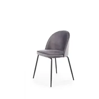 Krēsls K-314 Augstums 80 cm, Platums 49 Dziļums 50 Sēdvietas augstums 48 Materiāls tērauds, Apdare audums, Krāsa tumši pelēks