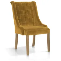 Krēsls Prince Oak Standard Augstums 102 cm, Platums 63 Dziļums 73 Sēdvietas augstums 49 Materiāls dabīgs koks, Apdare audums, Auduma numurs Bluvel 68, Krāsa dzeltens