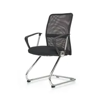 Krēsls Vire Skid Augstums 97 cm, Platums 58 Dziļums 60 Sēdvietas augstums 50 Materiāls metāls, Apdare membrānas audums, Krāsa melns