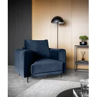 Mīksts krēsls Dalia 1S Lux Standard Sēdvietas dziļums 56 cm, Platums 105 Dziļums 95 Augstums 90 augstums 40 Apdares materiāli audums, Pildījums Falista  Hr putas, Ar roku balstiem 1, Auduma numurs Kronos 09, Krāsa tumši zils