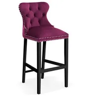 Krēsls Madame 70 Black Standard Augstums 114 cm, Platums 50 Dziļums 57 Sēdvietas augstums 78 Materiāls dabīgs koks, Apdare audums, Auduma numurs Kronos 03, Krāsa violets