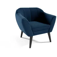 Mīksts krēsls Merida typ 192 Standard Sēdvietas dziļums 52 cm, Platums 80 Dziļums 74 Augstums 75 Apdares materiāli audums, Ar roku balstiem 1, Auduma numurs Velluto 11, Krāsa zils