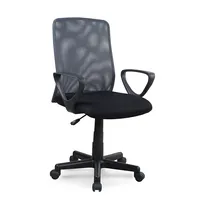 Krēsls Alex Office Augstums 87 cm, Maksimālais augstums 99 Platums 57 Sēdvietas maksimālais 53 Dziļums 51 41 Materiāls plastmasa, Apdare membrānas audums, Uz riteņiem 1, Krāsa melns  pelēks