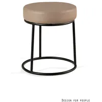 Krēsls Corto Dziļums 38 cm, Diametrs Augstums 43 Materiāls tērauds, Apdare eko āda, Krāsa bēšs