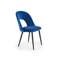 Krēsls K-384 Augstums 84 cm, Sēdvietas platums 54 Platums Dziļums 57 augstums 48 Materiāls tērauds, Apdare audums, Krāsa tumši zils