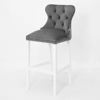 Krēsls Madame 70 White Standard Augstums 114 cm, Platums 50 Dziļums 57 Sēdvietas augstums 78 Materiāls dabīgs koks, Apdare audums, Auduma numurs Bluvel 14, Krāsa pelēks