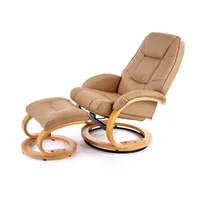 Krēsls Matador Augstums 80 cm, Maksimālais augstums 104 Platums 71 dziļums 113 Dziļums 76 Sēdvietas 47 Materiāls dabīgs koks, Apdare eko āda, Ar funkciju Relax 1, Krāsa bēšs