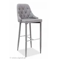 Krēsls Trix H-1 Platums 46 cm, Dziļums 42 Augstums 109 Sēdvietas augstums 78 Materiāls metāls, Apdare audums, Krāsa pelēks