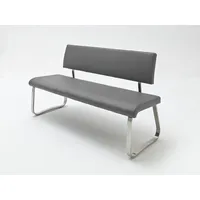 Dīvāns Arco Standard Dziļums 59 cm, Platums 155 Augstums 86 Sēdvietas augstums 48 dziļums 49 Apdare Eko āda, Dīvāna tips taisni dīvāni, Krāsa pelēks