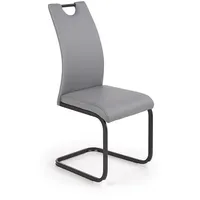 Krēsls K-371 Augstums 100 cm, Sēdvietas platums 42 Platums Dziļums 55 augstums 47 Materiāls tērauds, Apdare eko āda, Krāsa pelēks