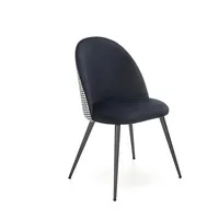 Krēsls K-478 Augstums 84 cm, Sēdvietas platums 49 Platums Dziļums 54 augstums 48 Materiāls tērauds, Apdare audums, Krāsa melns  balts