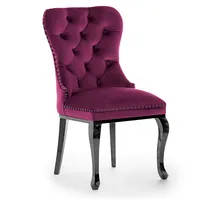 Krēsls Madame Glamour Black Standard Augstums 101 cm, Platums 51 Dziļums 63 Sēdvietas augstums Materiāls tērauds, Apdare audums, Auduma numurs Kronos 03, Krāsa violets