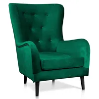 Krēsls Marshal Black Standard Augstums 98 cm, Platums 78 Dziļums 96 Sēdvietas augstums 40 Materiāls dabīgs koks, Apdare audums, Auduma numurs Kronos 19, Krāsa zaļš