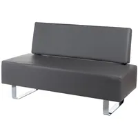 Dīvāns Bd-6713 Dziļums 50 cm, Platums 140 Augstums 85 Sēdvietas augstums 43 Apdare Eko āda, Dīvāna tips taisni dīvāni, Krāsa pelēks