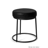 Krēsls Corto Dziļums 38 cm, Diametrs Augstums 43 Materiāls tērauds, Apdare eko āda, Krāsa melns