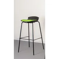 Krēsls Duke Black Augstums 86 cm, Platums 41 Sēdvietas maksimālais augstums 78 Dziļums 47 56 Materiāls plastmasa  metāls, Apdare eko āda, Krāsa melns zaļš