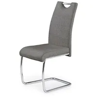 Krēsls K-349 Augstums 97 cm, Platums 42 Dziļums 60 Sēdvietas augstums 47 Materiāls hromēts tērauds, Apdare audums, Krāsa pelēks