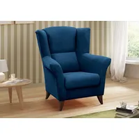 Mīksts krēsls Kent Comfort Standard Sēdvietas dziļums 50 cm, Platums 94 Dziļums 75 Augstums 105 augstums 43 Apdares materiāli audums, Pildījums Falista  putas Porolons, Ar roku balstiem 1, Auduma numurs Kronos 09, Krāsa zils