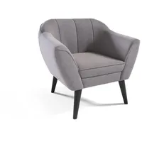 Mīksts krēsls Merida typ 192 Standard Sēdvietas dziļums 52 cm, Platums 80 Dziļums 74 Augstums 75 Apdares materiāli audums, Ar roku balstiem 1, Auduma numurs Velluto 15, Krāsa gaiši pelēks