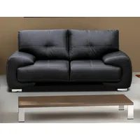 Dīvāns Omega 2S Standard Dziļums 100 cm, Platums 190 Augstums 90 Sēdvietas augstums 41 dziļums 55 Pildījums Falista  augstas kvalitātes putas Porolons, Apdare Eko āda, Dīvāna tips taisni dīvāni, Auduma numurs Madryt 9100, Krāsa melns