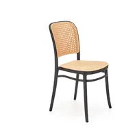 Krēsls K-483 Augstums 86 cm, Korpusa krāsa melns, Elementu bēšs, Sēdvietas platums 41 Platums Dziļums 52 augstums 46 Materiāls polipropilēns