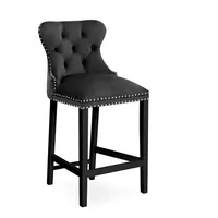 Krēsls Madame 60 Black Standard Augstums 104 cm, Platums 50 Dziļums 57 Sēdvietas augstums 68 Materiāls dabīgs koks, Apdare audums, Auduma numurs Bluvel 19, Krāsa melns