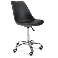 Krēsls Fd-005 Nondo Augstums 80 cm, Maksimālais augstums 90 Platums 44 Sēdvietas maksimālais 55 Dziļums 40 45 Materiāls plastmasa  metāls, Apdare eko āda, Uz riteņiem 1, Krāsa melns