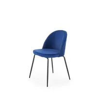 Krēsls K-314 Augstums 80 cm, Platums 49 Dziļums 50 Sēdvietas augstums 48 Materiāls tērauds, Apdare audums, Krāsa tumši zils