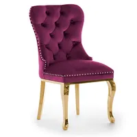 Krēsls Madame Glamour Gold Standard Augstums 101 cm, Platums 51 Dziļums 63 Sēdvietas augstums Materiāls tērauds, Apdare audums, Auduma numurs Kronos 03, Krāsa violets