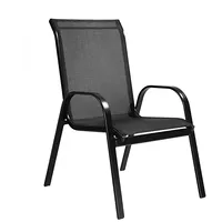 Krēsls Arkadia Augstums 93 cm, Platums 56 Dziļums 68 Materiāls tērauds, Apdare audums, Krāsa melns