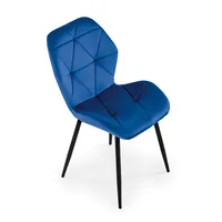 Krēsls K-453 Augstums 86 cm, Platums 48 Dziļums 53 Sēdvietas augstums 50 Materiāls tērauds, Apdare audums, Krāsa tumši zils