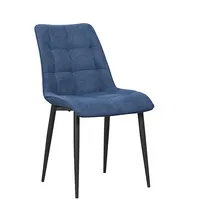 Krēsls Marco Black Standard Augstums 90 cm, Platums 51 Dziļums 63 Sēdvietas augstums 50 Materiāls metāls, Apdare audums, Krāsa zils