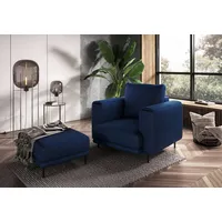 Mīksts krēsls Dalia 1S Lux Standard Sēdvietas dziļums 56 cm, Platums 105 Dziļums 95 Augstums 90 augstums 40 Apdares materiāli audums, Pildījums Falista  Hr putas, Ar roku balstiem 1, Auduma numurs Lukso 40, Krāsa zils