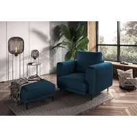 Mīksts krēsls Dalia 1S Premium Standard Sēdvietas dziļums 56 cm, Platums 105 Dziļums 95 Augstums 90 augstums 40 Apdares materiāli audums, Pildījums Falista  Hr putas, Ar roku balstiem 1, Auduma numurs Nube 40, Krāsa zils