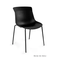 Krēsls Easy A Augstums 78 cm, Platums 47.5 Dziļums 54 Sēdvietas augstums 43 Materiāls plastmasa  metāls, Krāsa melns