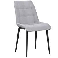 Krēsls Marco Black Standard Augstums 90 cm, Platums 51 Dziļums 63 Sēdvietas augstums 50 Materiāls metāls, Apdare audums, Krāsa gaiši pelēks