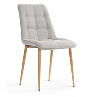 Krēsls Marco Oak Standard Augstums 89 cm, Platums 49 Dziļums 63 Sēdvietas augstums Materiāls metāls, Apdare audums, Krāsa gaiši pelēks