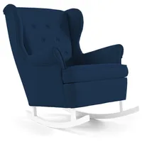 Mīksts krēsls Lino typ 207 Standard Sēdvietas dziļums 58 cm, Platums 80 Dziļums 88 Augstums 104 augstums 43 Apdares materiāli audums, Ar roku balstiem 1, Auduma numurs Velutto 11, Krāsa zils