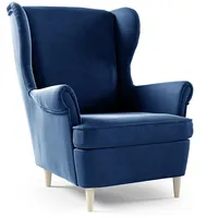 Mīksts krēsls Maya Uszak typ 194 Standard Sēdvietas dziļums 55 cm, Platums 85 Dziļums 90 Augstums 103 Apdares materiāli audums, Ar roku balstiem 1, Auduma numurs Riviera 81, Krāsa zils