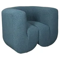 Mīksts krēsls Nua N88-100 Platums 100 cm, Dziļums 85 Augstums 75 Apdares materiāli audums, Ar roku balstiem 1, Krāsa zils