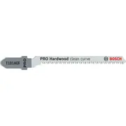 5 figūrzāģa asmeņi T 101 Aof, Figūrzāģiem Pro Hardwood Clean Curve T101Aof Figūrzāģa Asmens, 2608634233, Bosch 2608634233