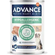 Advance Veterinary Diet Dog Hypoallergenic Duck 400G - Konservi Suņiem Ar Barības Nepanesību Un Alerģijām 967601